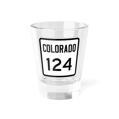 Colorado 124 1946 (Colorado) (Road Sign) Shot Glass 1.5oz 1.5oz - Go Mug Yourself