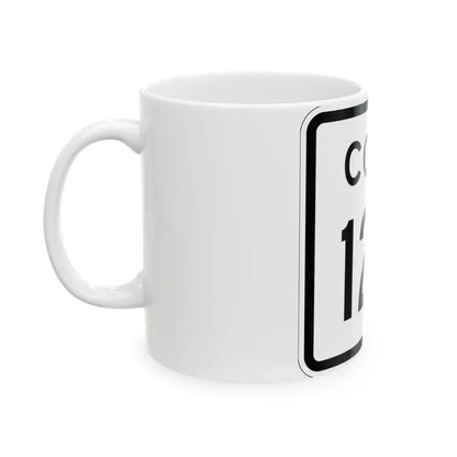 Colorado 124 1952 (Colorado) (Road Sign) White Coffee Mug - Go Mug Yourself