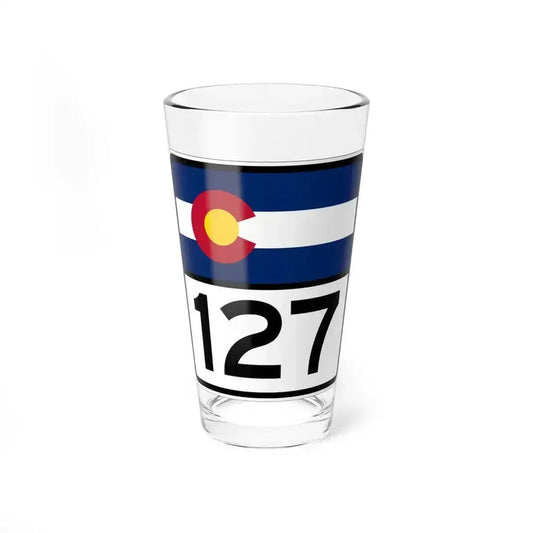 Colorado 127 (Colorado) (Road Sign) Pint Glass 16oz 16oz - Go Mug Yourself