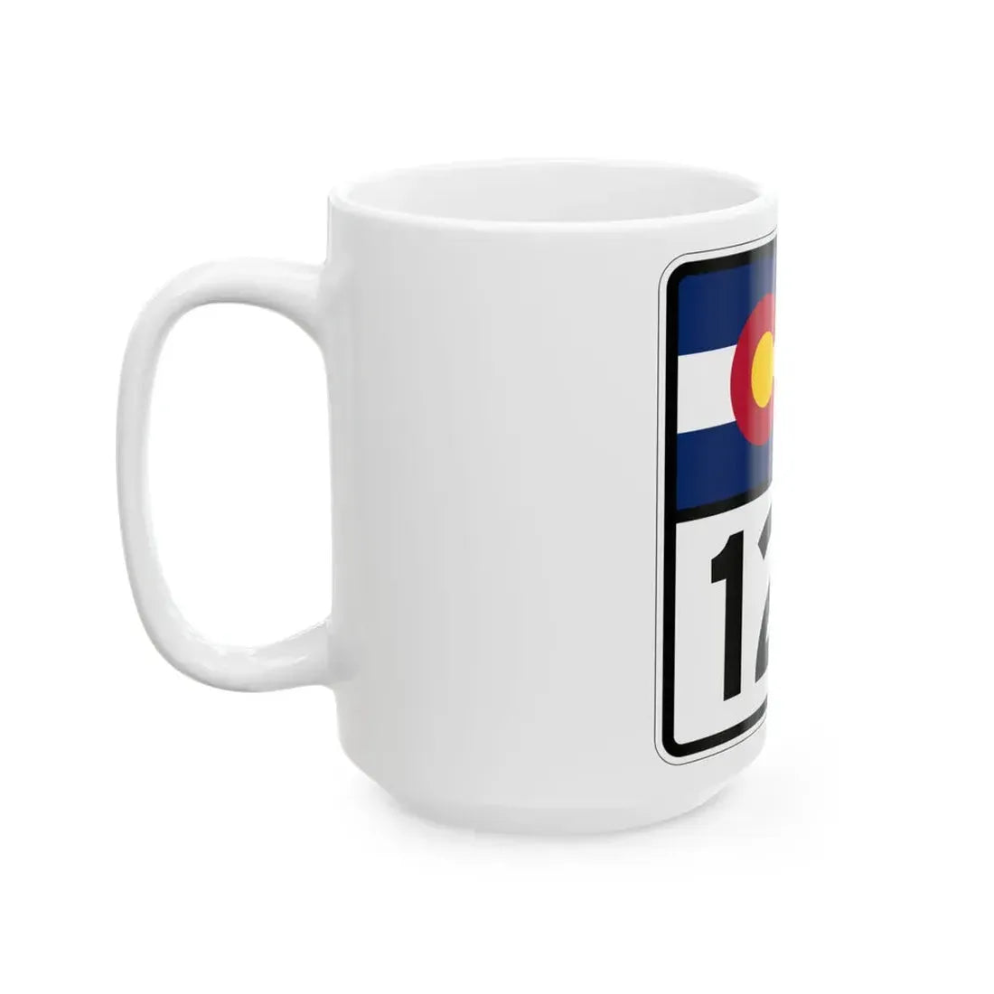 Colorado 127 (Colorado) (Road Sign) White Coffee Mug - Go Mug Yourself
