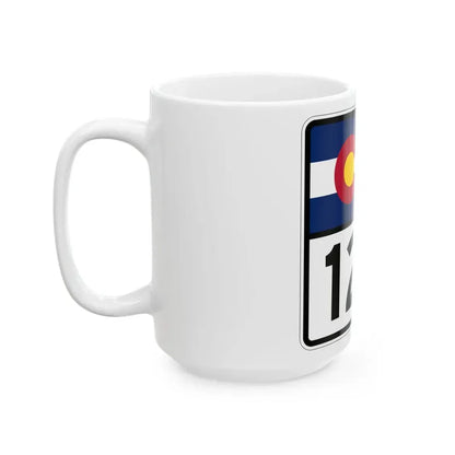 Colorado 127 (Colorado) (Road Sign) White Coffee Mug - Go Mug Yourself
