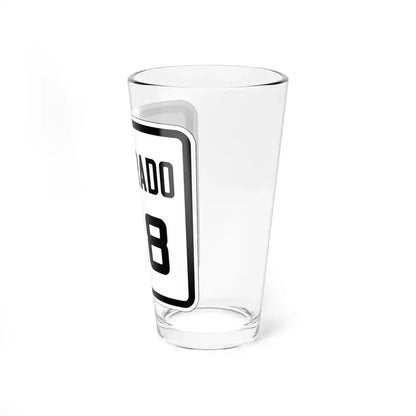 Colorado 128 1926 (Colorado) (Road Sign) Pint Glss 16oz - Go Mug Yourself
