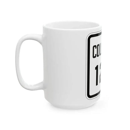 Colorado 128 1926 (Colorado) (Road Sign) White Coffee Mug - Go Mug Yourself
