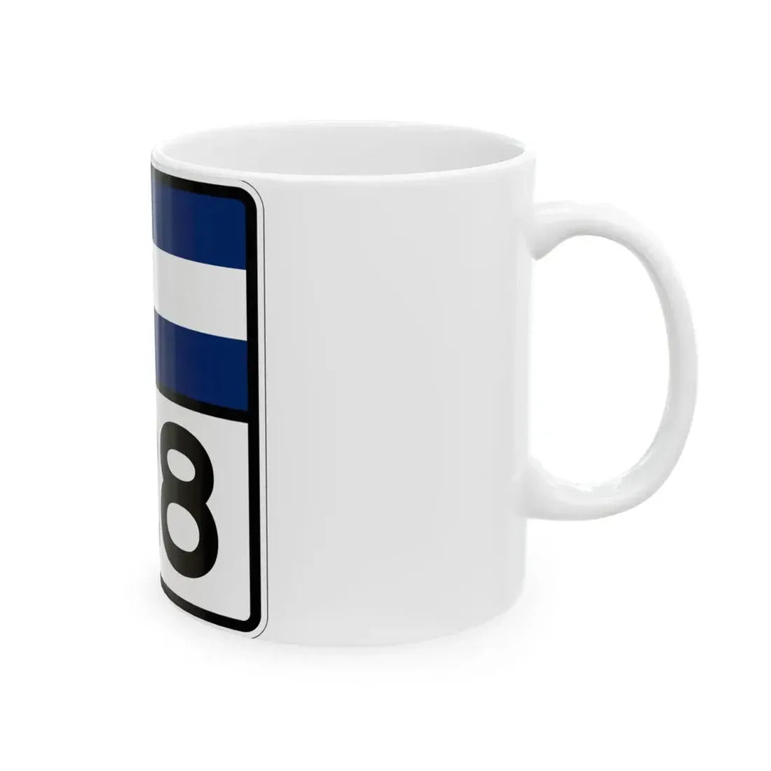 Colorado 128 (Colorado) (Road Sign) White Coffee Mug - Go Mug Yourself