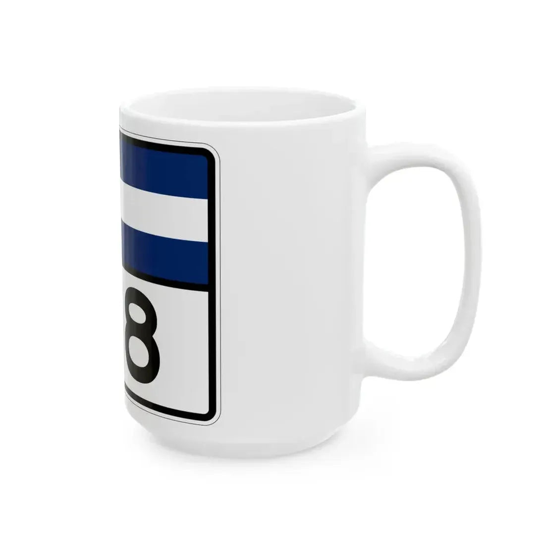 Colorado 128 wide (Colorado) (Road Sign) White Coffee Mug - Go Mug Yourself