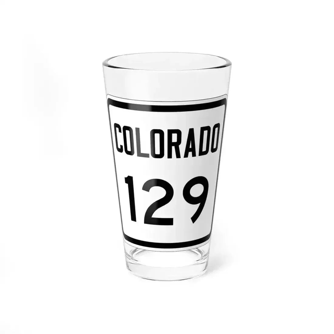 Colorado 129 1946 (Colorado) (Road Sign) Pint Glass 16oz 16oz - Go Mug Yourself