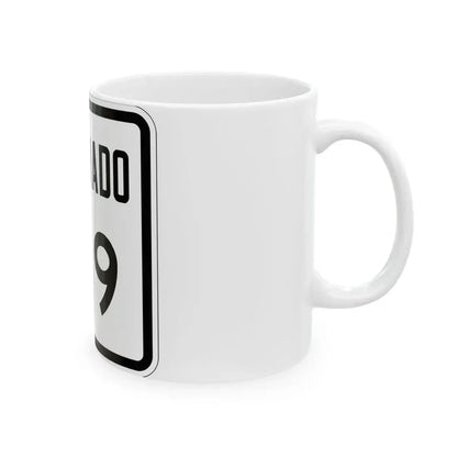 Colorado 129 1946 (Colorado) (Road Sign) White Coffee Mug - Go Mug Yourself
