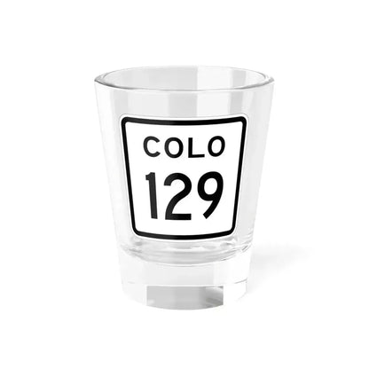 Colorado 129 1952 (Colorado) (Road Sign) Shot Glass 1.5oz 1.5oz - Go Mug Yourself