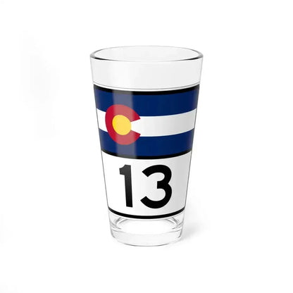 Colorado 13 (Colorado) (Road Sign) Pint Glass 16oz 16oz - Go Mug Yourself