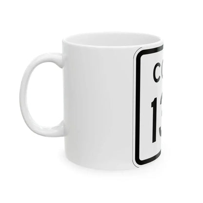 Colorado 130 1952 (Colorado) (Road Sign) White Coffee Mug - Go Mug Yourself