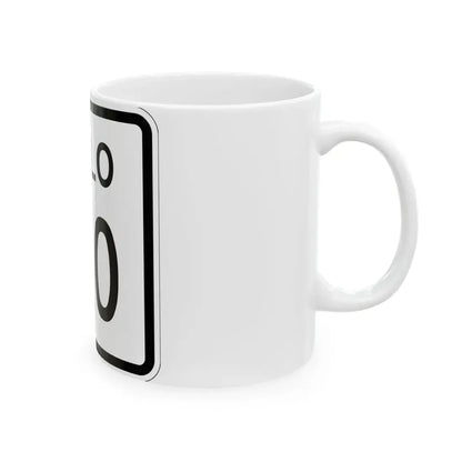 Colorado 130 1952 (Colorado) (Road Sign) White Coffee Mug - Go Mug Yourself