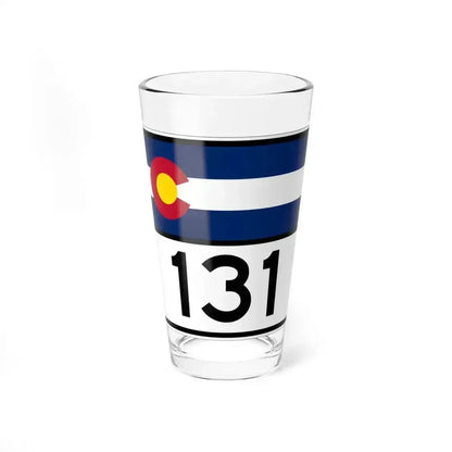 Colorado 131 wide (Colorado) (Road Sign) Pint Glass 16oz 16oz - Go Mug Yourself
