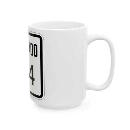Colorado 134 1946 (Colorado) (Road Sign) White Coffee Mug - Go Mug Yourself