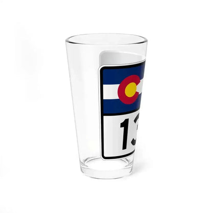 Colorado 134 wide (Colorado) (Road Sign) Pint Glass 16oz - Go Mug Yourself