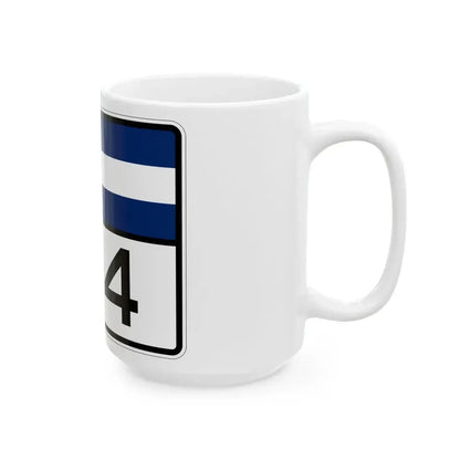 Colorado 134 wide (Colorado) (Road Sign) White Coffee Mug - Go Mug Yourself