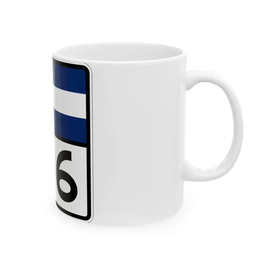 Colorado 136 (Colorado) (Road Sign) White Coffee Mug - Go Mug Yourself