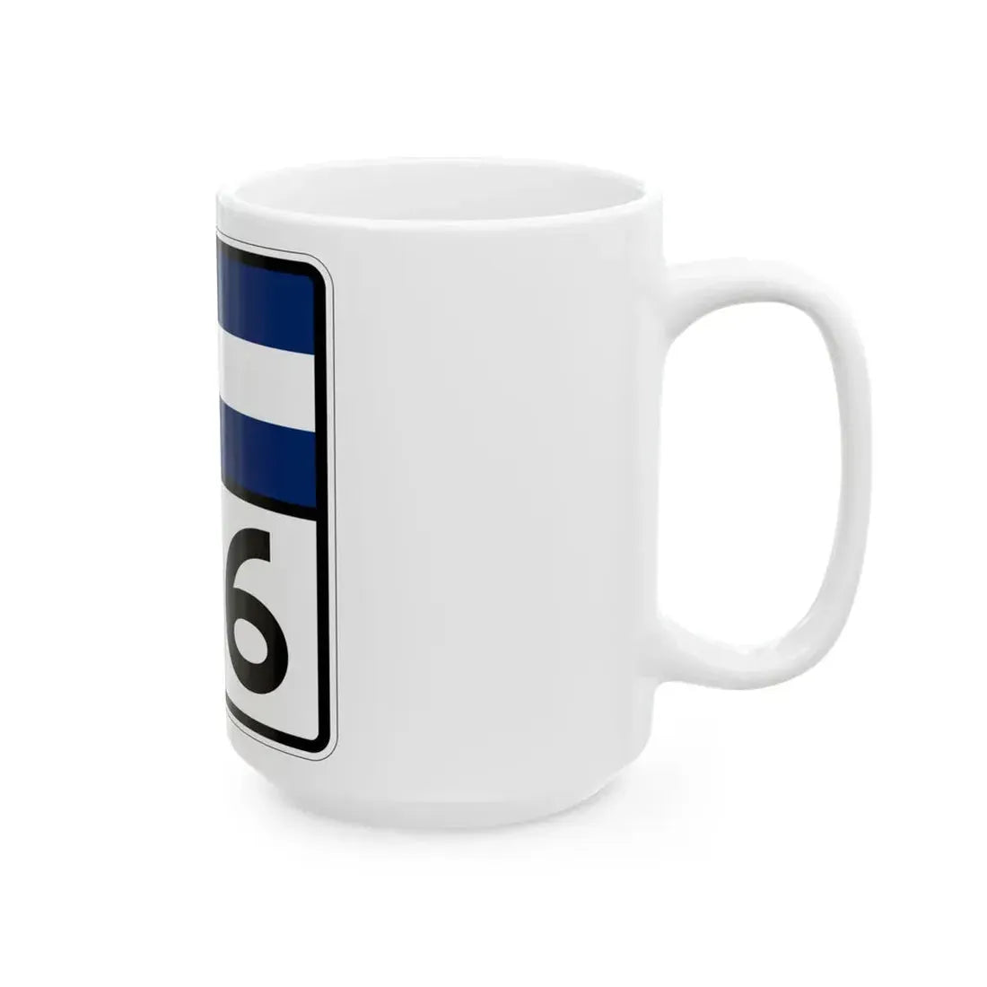 Colorado 136 (Colorado) (Road Sign) White Coffee Mug - Go Mug Yourself