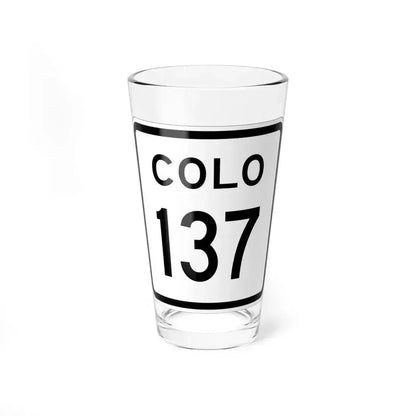 Colorado 137 1952 (Colorado) (Road Sign) Pint Glss 16oz 16oz - Go Mug Yourself