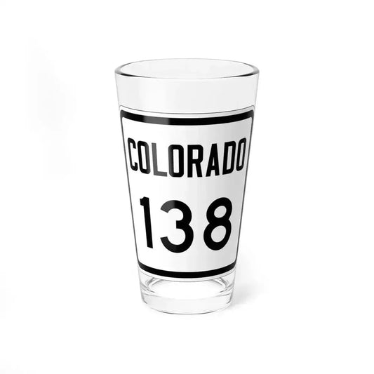Colorado 138 1946 (Colorado) (Road Sign) Pint Glass 16oz 16oz - Go Mug Yourself
