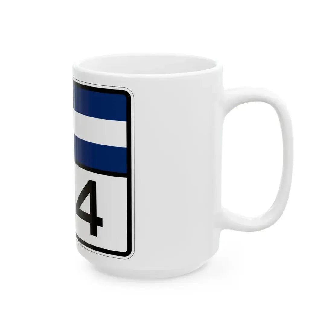 Colorado 144 wide (Colorado) (Road Sign) White Coffee Mug - Go Mug Yourself