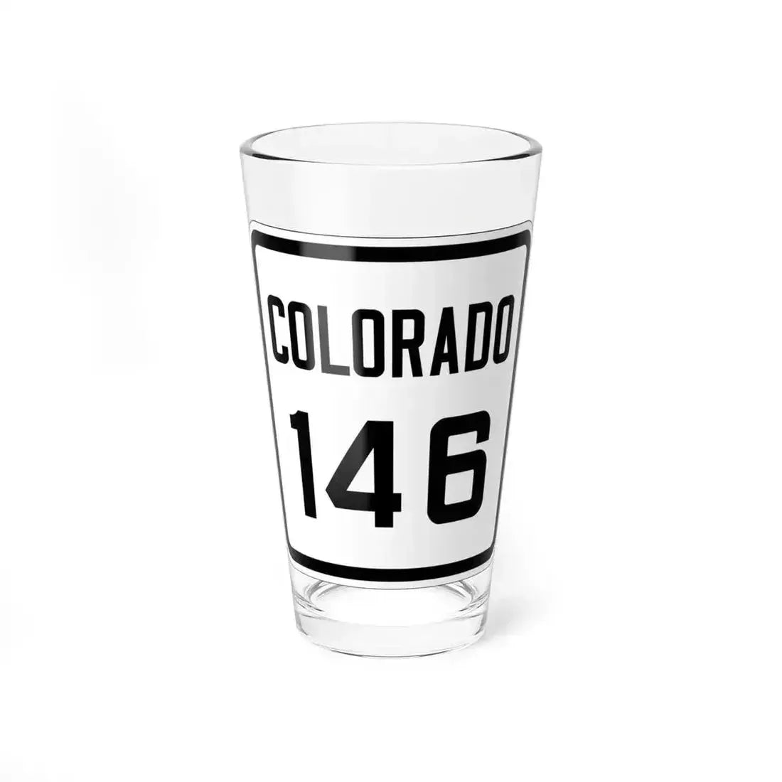 Colorado 146 1926 (Colorado) (Road Sign) Pint Glass 16oz 16oz - Go Mug Yourself