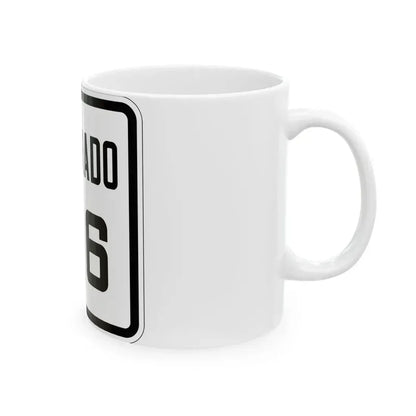 Colorado 146 1926 (Colorado) (Road Sign) White Coffee Mug - Go Mug Yourself