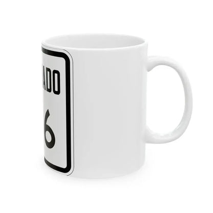 Colorado 146 1946 (Colorado) (Road Sign) White Coffee Mug - Go Mug Yourself