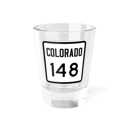 Colorado 148 1946 (Colorado) (Road Sign) Shot Glass 1.5oz 1.5oz - Go Mug Yourself
