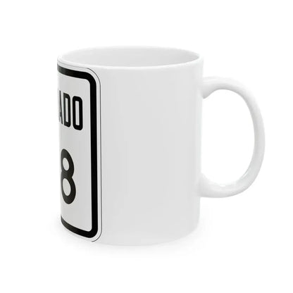 Colorado 148 1946 (Colorado) (Road Sign) White Coffee Mug - Go Mug Yourself