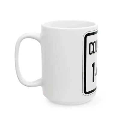 Colorado 148 1946 (Colorado) (Road Sign) White Coffee Mug - Go Mug Yourself