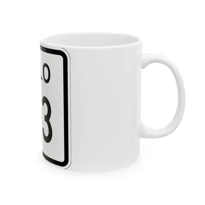 Colorado 153 1952 (Colorado) (Road Sign) White Coffee Mug - Go Mug Yourself