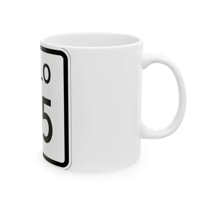 Colorado 155 1952 (Colorado) (Road Sign) White Coffee Mug - Go Mug Yourself