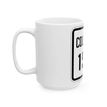 Colorado 156 1926 (Colorado) (Road Sign) White Coffee Mug - Go Mug Yourself