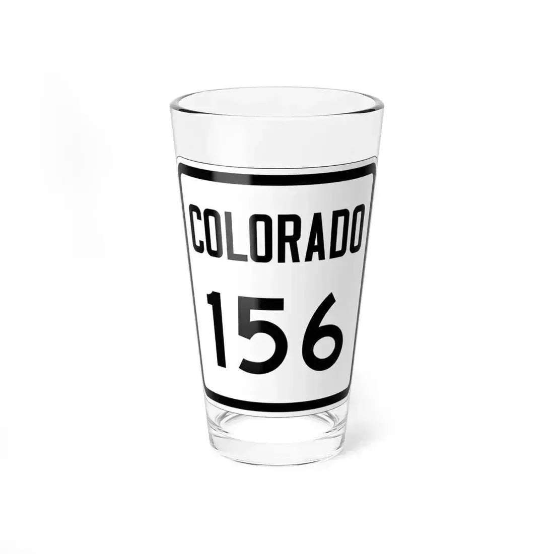Colorado 156 1946 (Colorado) (Road Sign) Pint Glass 16oz 16oz - Go Mug Yourself