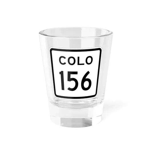 Colorado 156 1952 (Colorado) (Road Sign) Shot Glass 1.5oz 1.5oz - Go Mug Yourself