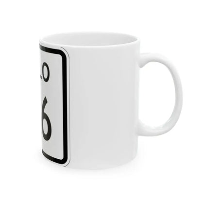 Colorado 156 1952 (Colorado) (Road Sign) White Coffee Mug - Go Mug Yourself