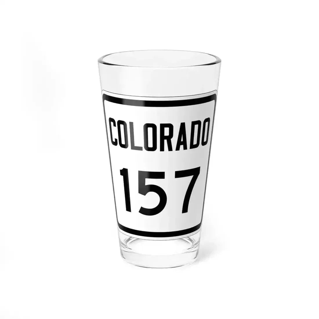 Colorado 157 1946 (Colorado) (Road Sign) Pint Glass 16oz 16oz - Go Mug Yourself