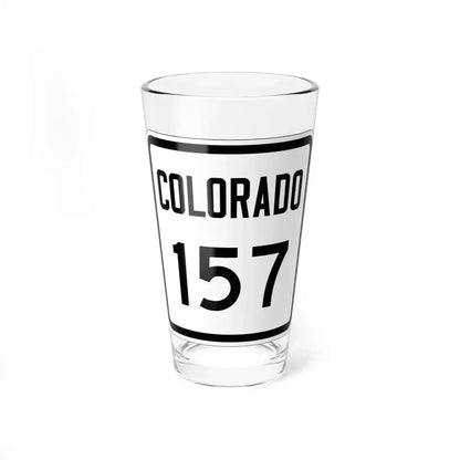 Colorado 157 1946 (Colorado) (Road Sign) Pint Glass 16oz 16oz - Go Mug Yourself