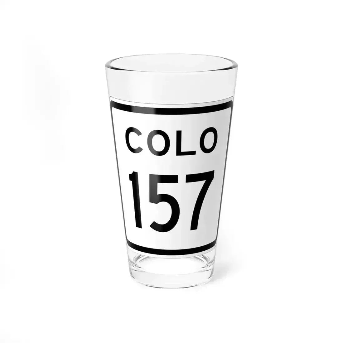 Colorado 157 1952 (Colorado) (Road Sign) Pint Glass 16oz 16oz - Go Mug Yourself