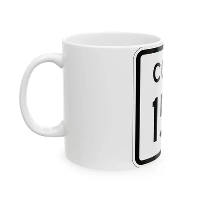 Colorado 157 1952 (Colorado) (Road Sign) White Coffee Mug - Go Mug Yourself