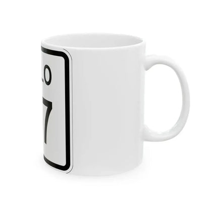 Colorado 157 1952 (Colorado) (Road Sign) White Coffee Mug - Go Mug Yourself
