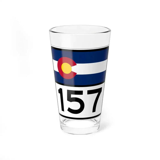 Colorado 157 (Colorado) (Road Sign) Pint Glass 16oz 16oz - Go Mug Yourself