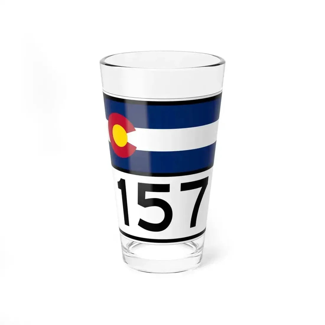 Colorado 157 wide (Colorado) (Road Sign) Pint Glss 16oz 16oz - Go Mug Yourself