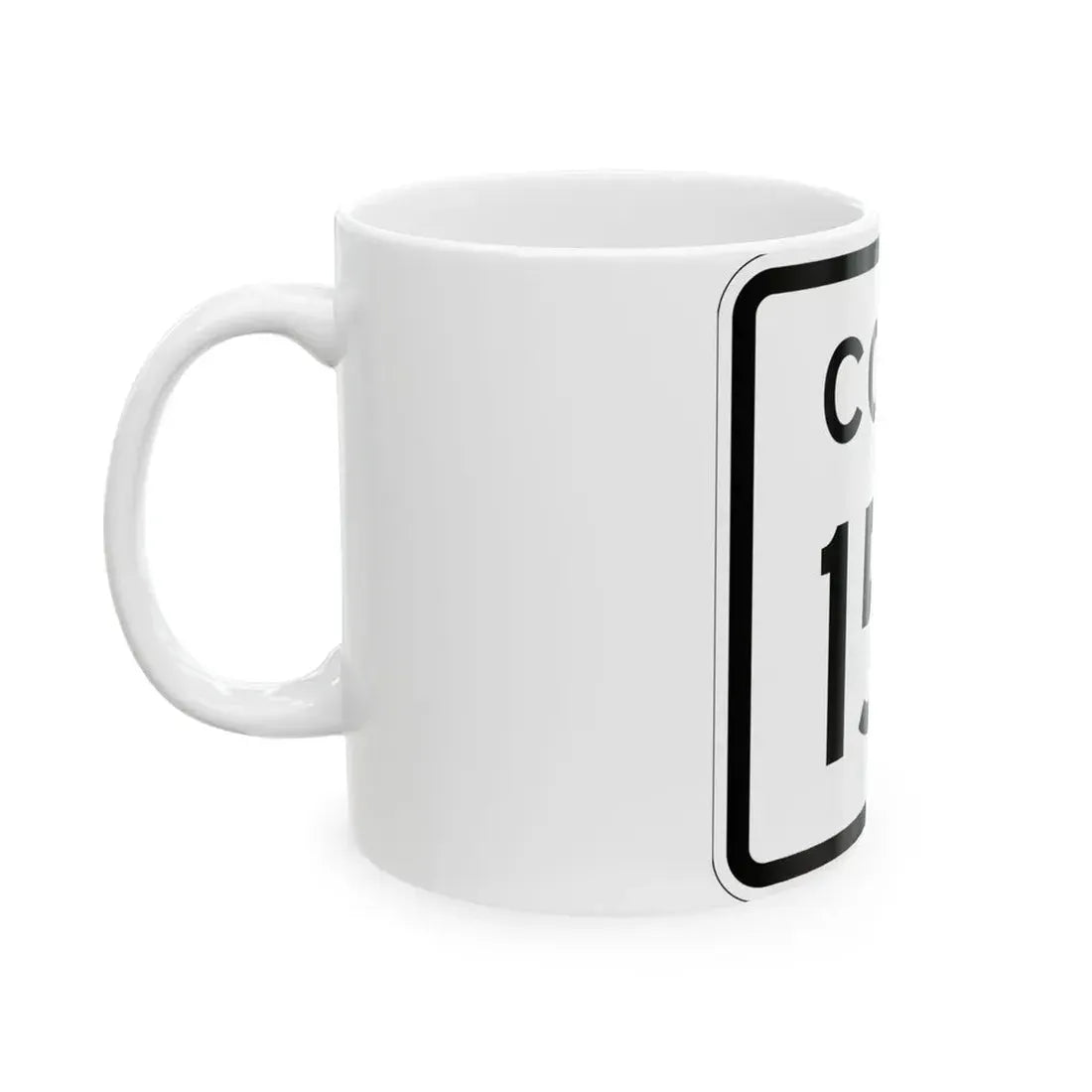 Colorado 158 1952 (Colorado) (Road Sign) White Coffee Mug - Go Mug Yourself
