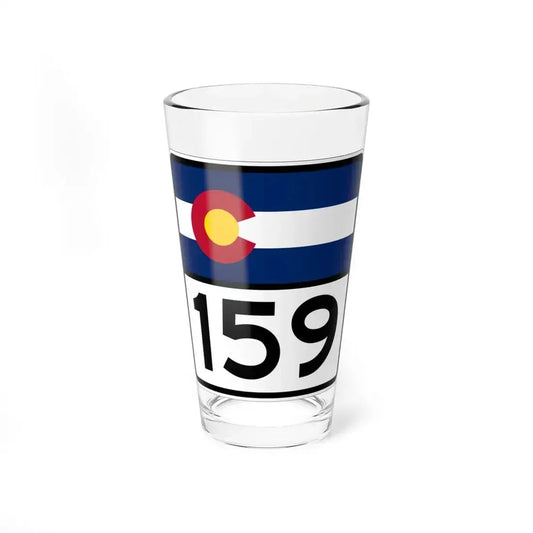 Colorado 159 (Colorado) (Road Sign) Pint Glass 16oz 16oz - Go Mug Yourself