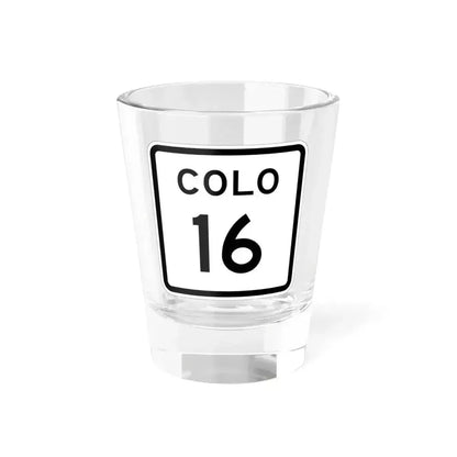 Colorado 16 1952 (Colorado) (Road Sign) Shot Glass 1.5oz 1.5oz - Go Mug Yourself