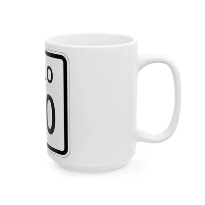 Colorado 160 1952 (Colorado) (Road Sign) White Coffee Mug - Go Mug Yourself