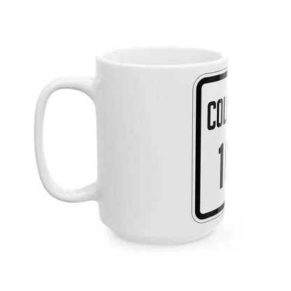 Colorado 161 1926 (Colorado) (Road Sign) White Coffee Mug - Go Mug Yourself