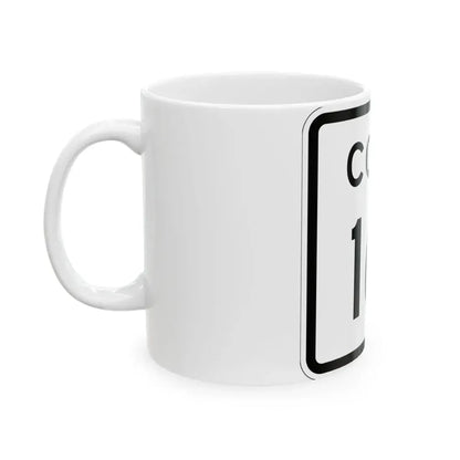 Colorado 161 1952 (Colorado) (Road Sign) White Coffee Mug - Go Mug Yourself