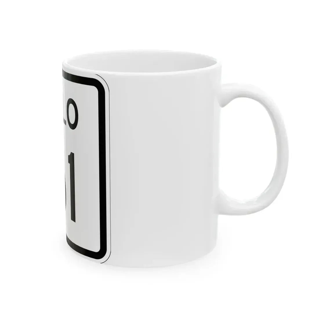 Colorado 161 1952 (Colorado) (Road Sign) White Coffee Mug - Go Mug Yourself